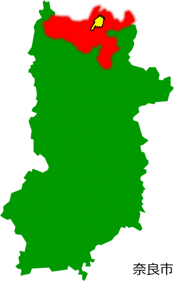 奈良市の場所を示す画像1