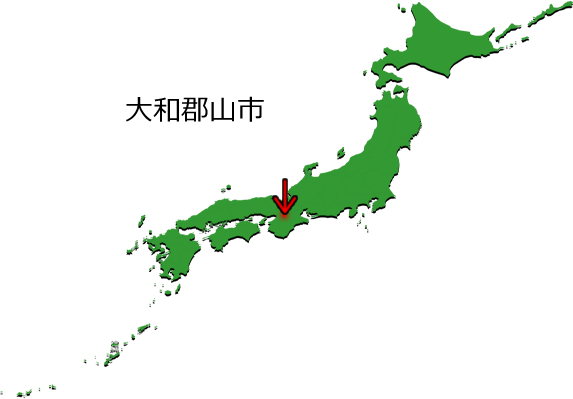 大和郡山市の場所を示す画像3