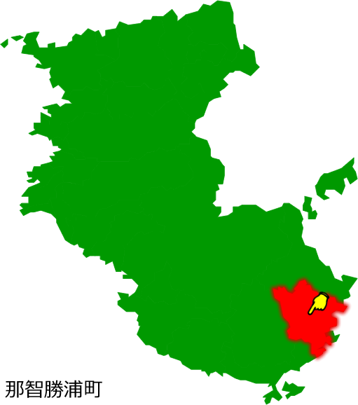 那智勝浦町の場所を示す画像1