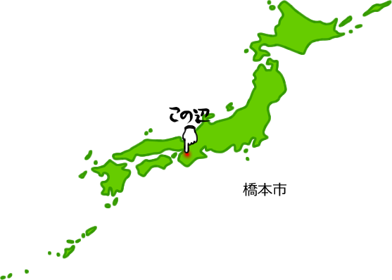 橋本市の場所を示す画像5