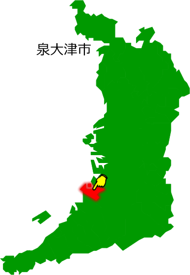 泉大津市の場所を示す画像1