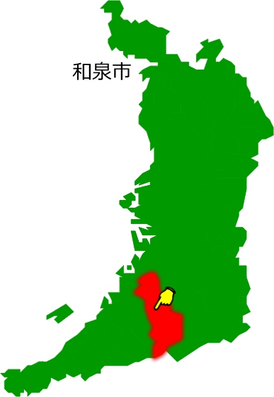 和泉市の場所を示す画像1