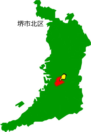 堺市北区の場所を示す画像1