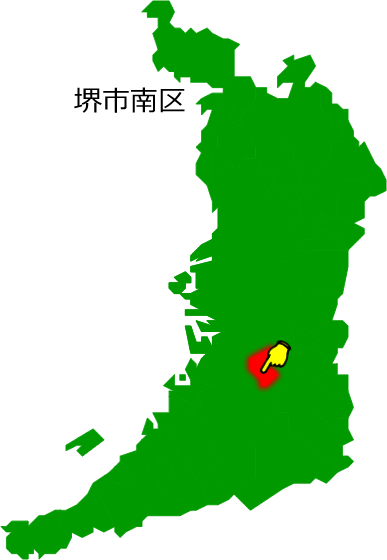 堺市東区の場所を示す画像1