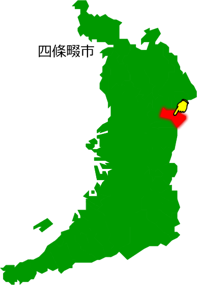 四條畷市の場所を示す画像1