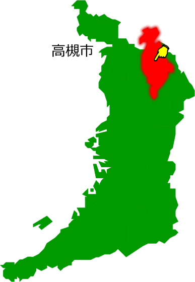 高槻市の場所を示す画像1