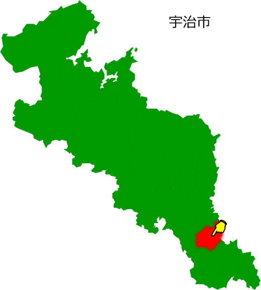 宇治市の場所を示す画像1