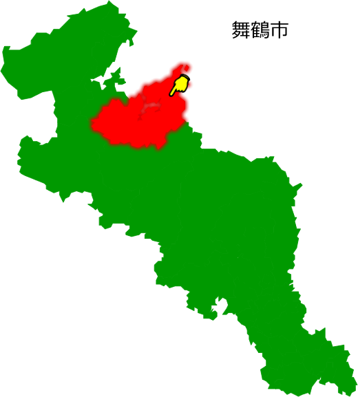 舞鶴市の場所を示す画像1