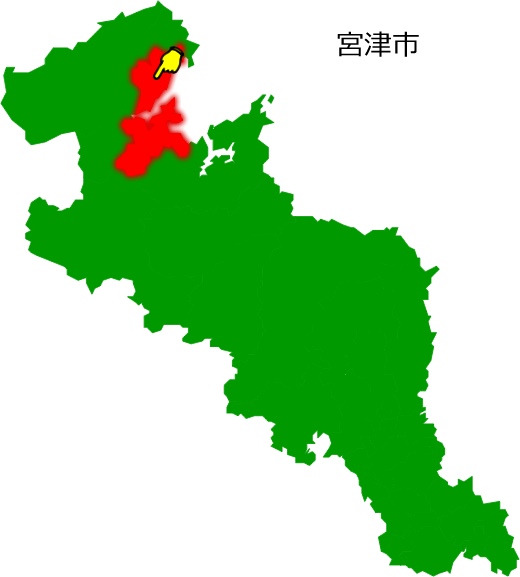 宮津市の場所を示す画像1