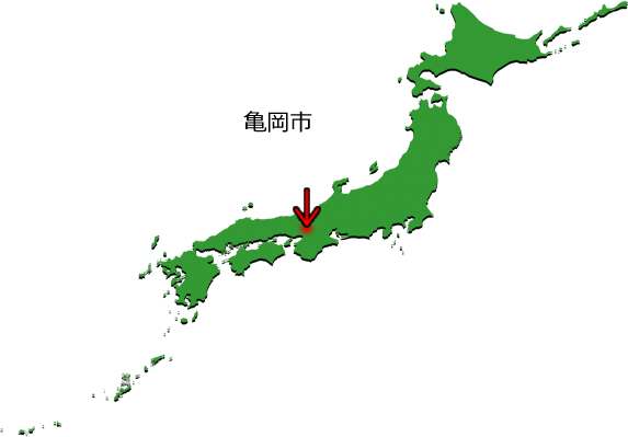 亀岡市の場所を示す画像3