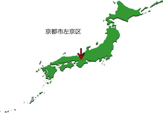 京都市左京区の場所を示す画像3