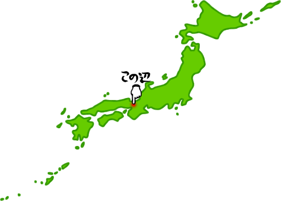 亀岡市の場所を示す画像6