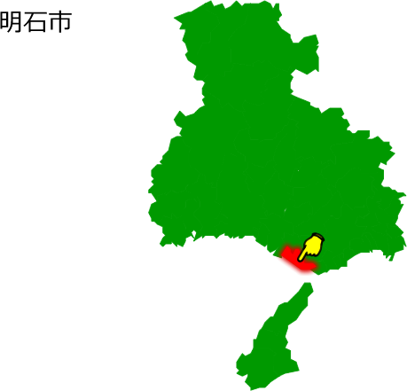 明石市の場所を示す画像1