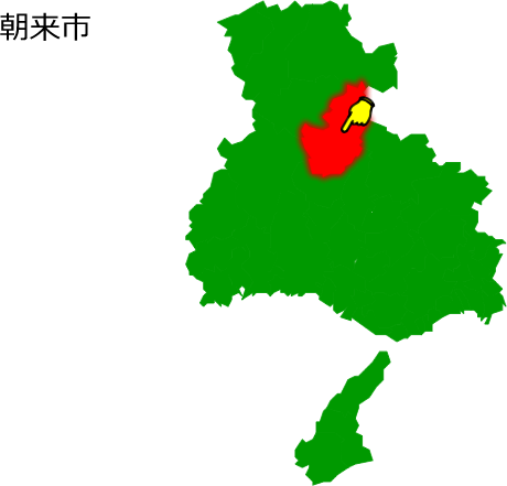 朝来市の場所を示す画像1