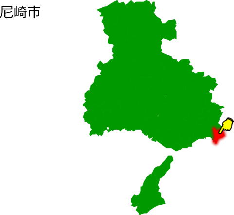 尼崎市の場所を示す画像1