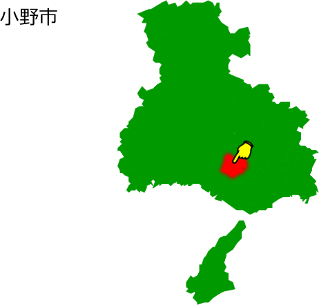 小野市の場所を示す画像1