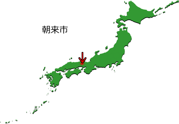 朝来市の場所を示す画像3