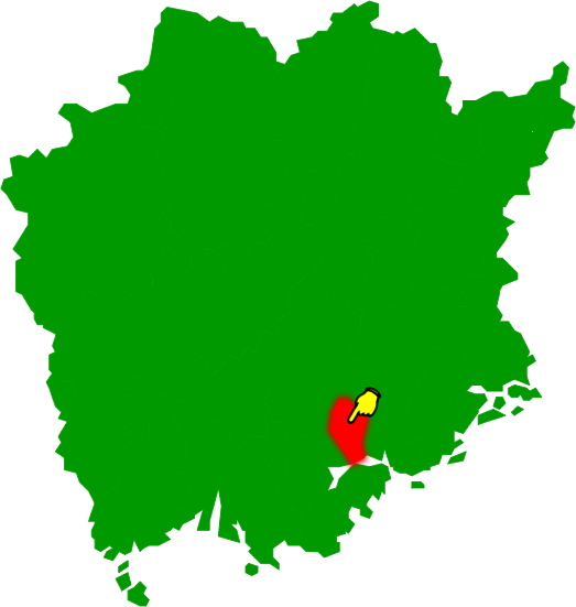 芦別市の場所を示す画像2