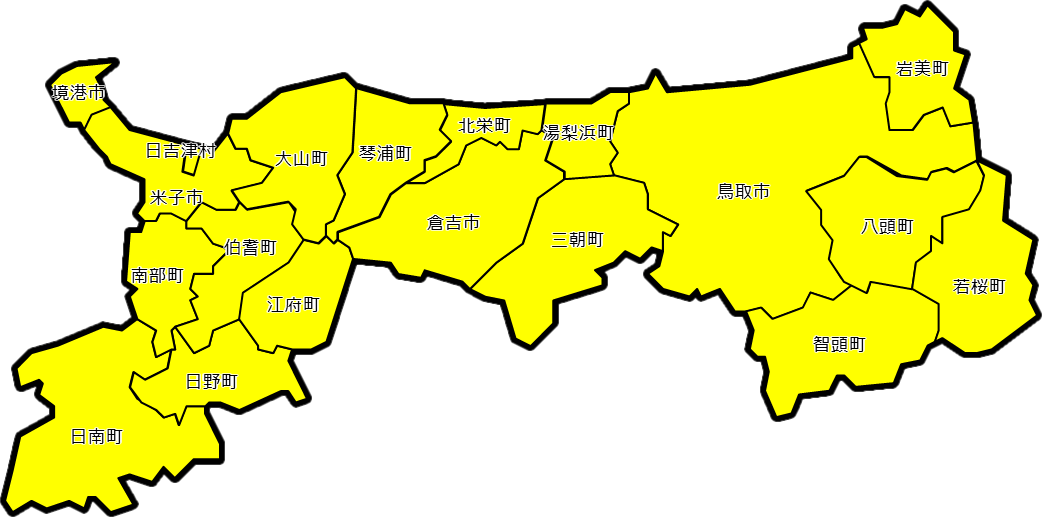 鳥取県のカラーバリエーション地図画像7