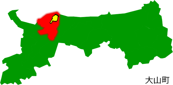 大山町の場所を示す画像1