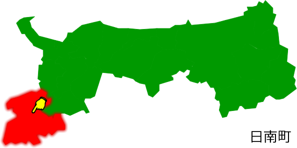 日南町の場所を示す画像1