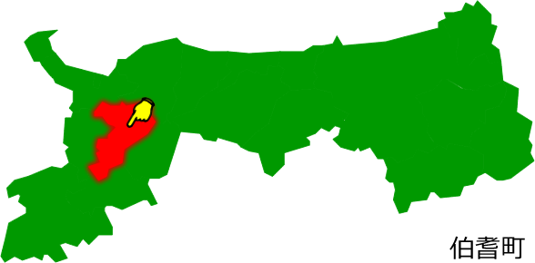 伯耆町の場所を示す画像1