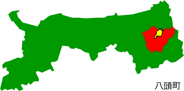 八頭町の場所を示す画像1
