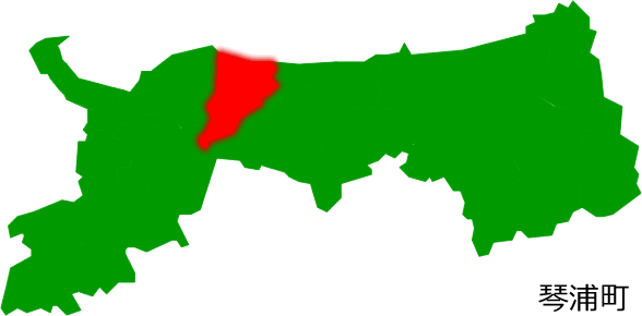 琴浦町の場所を示す画像2