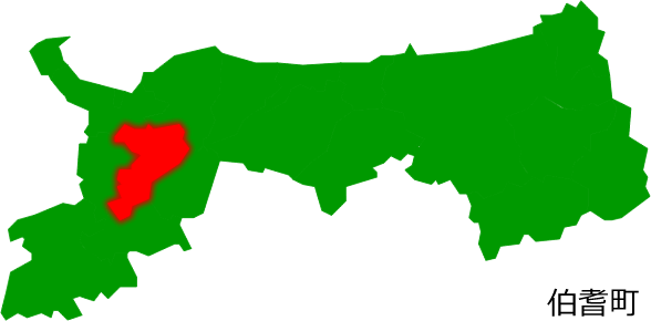 伯耆町の場所を示す画像2