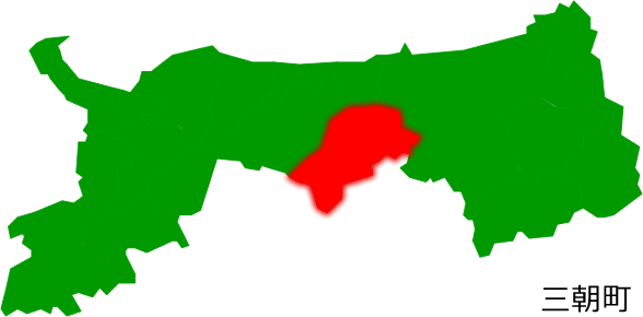 三朝町の場所を示す画像2