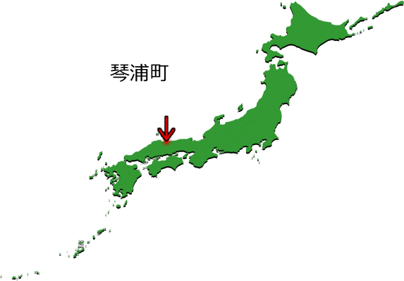 琴浦町の場所を示す画像3