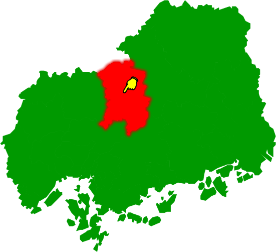 安芸高田市の場所を示す画像2