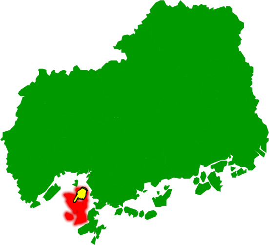 江田島市の場所を示す画像2