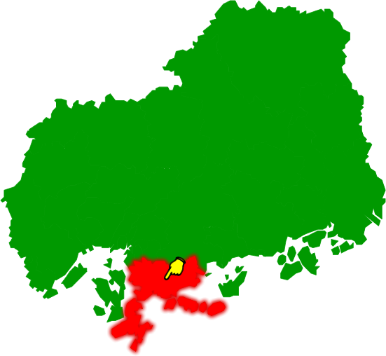 呉市の場所を示す画像2