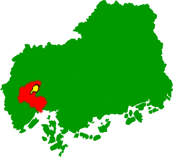 広島市佐伯区の場所を示す画像2