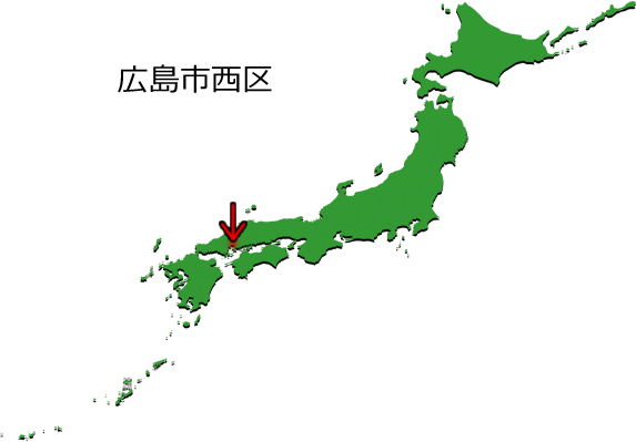 広島市西区の場所を示す画像3