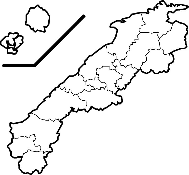 島根県のカラーバリエーション地図画像5