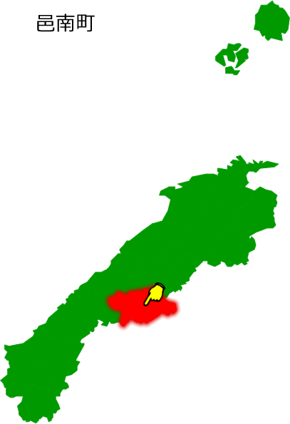 邑南町の場所を示す画像1