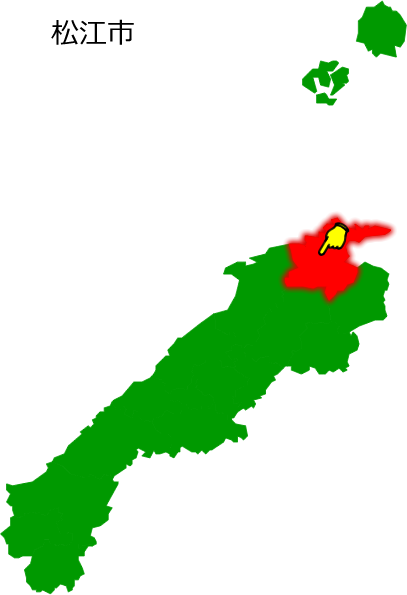 松江市の場所を示す画像1