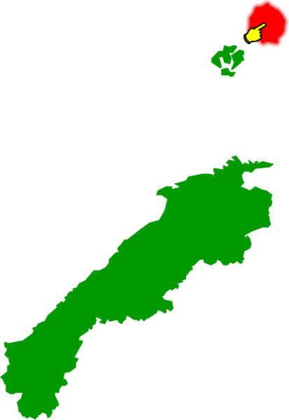 隠岐の島町の場所を示す画像2