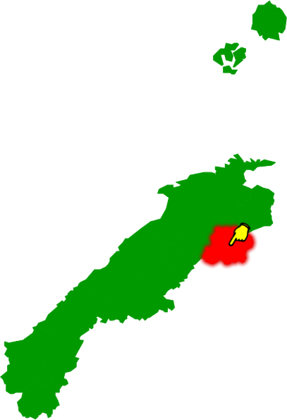奥出雲町の場所を示す画像2