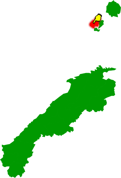 西ノ島町の場所を示す画像2