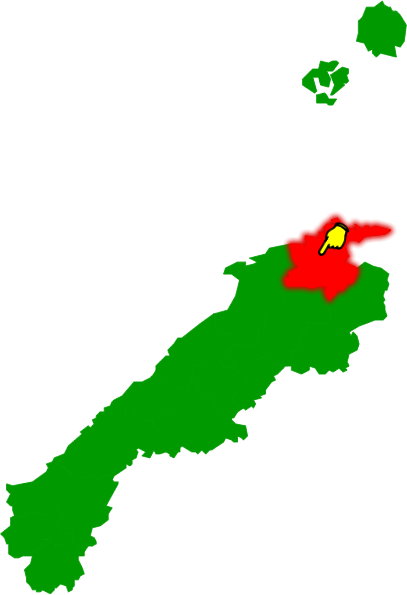 松江市の場所を示す画像2