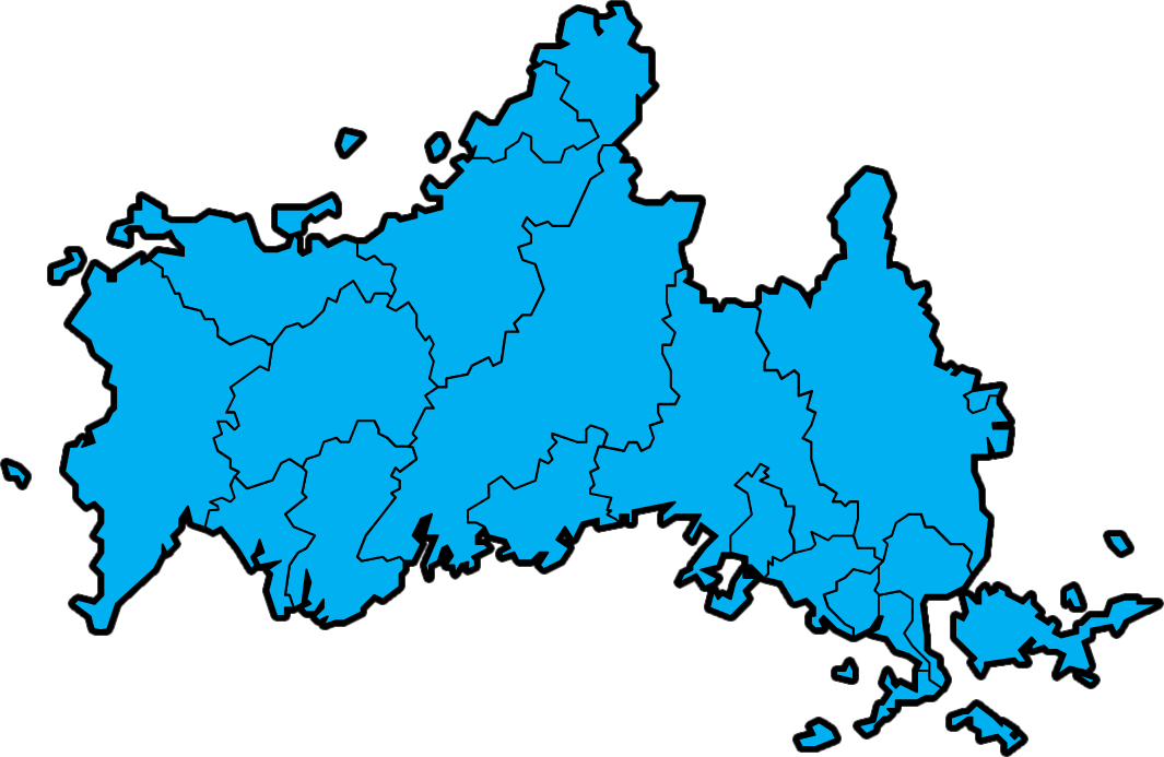 山口県のカラーバリエーション地図画像3