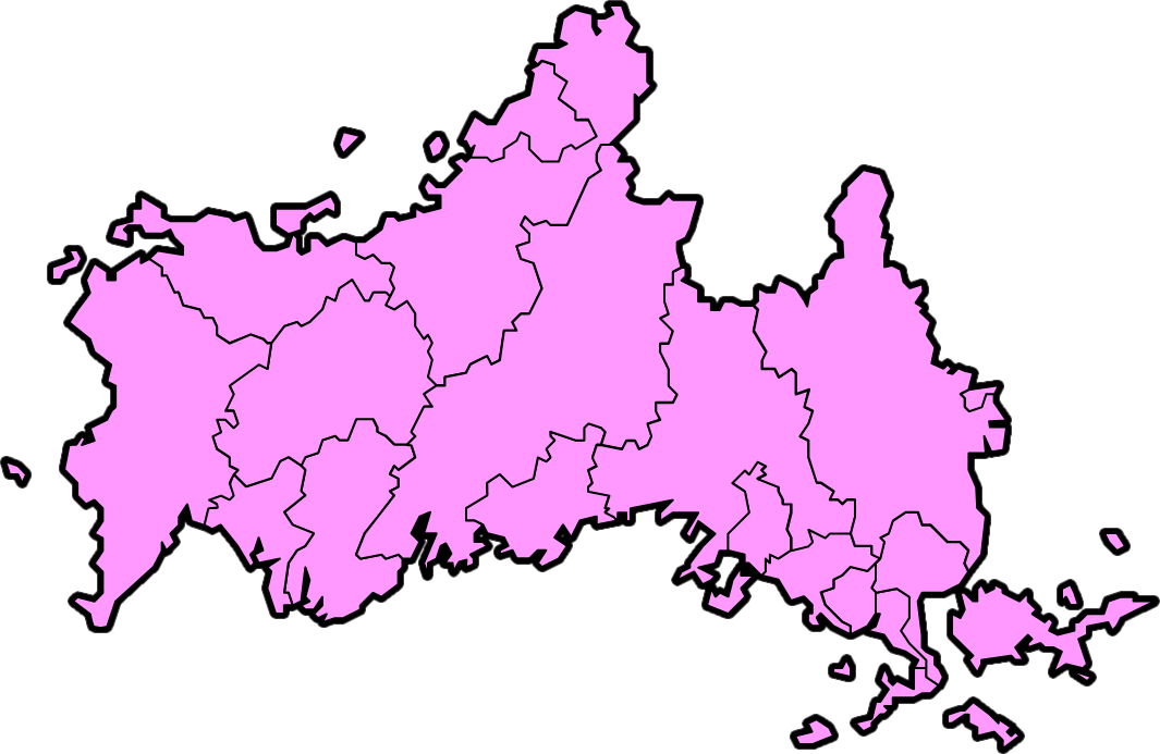 山口県のカラーバリエーション地図画像4