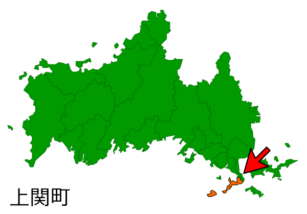 山口県上関町の場所を示す画像