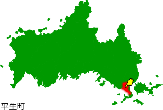 平生町の場所を示す画像1