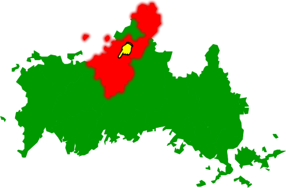 萩市の場所を示す画像2