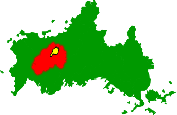 美祢市の場所を示す画像2