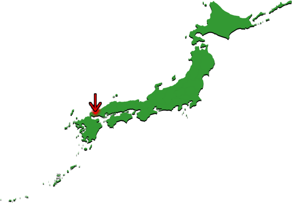 萩市の場所を示す画像4